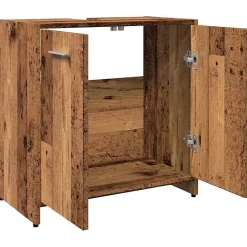 Armoire lavabo de salle de bain vieux bois 60x33x60 cm vidaXL
