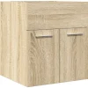 Armoire lavabo de salle de bain chêne sonoma 41x38,5x46 cm vidaXL