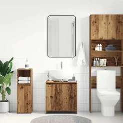Armoire lavabo de salle de bain vieux bois 60x33x60 cm vidaXL