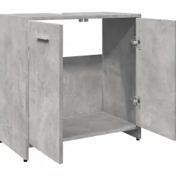 Armoire lavabo de salle de bain gris béton 60x33x60 cm vidaXL