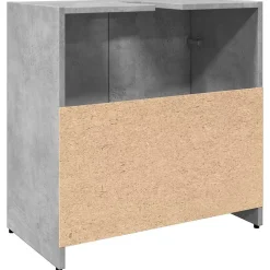 Armoire lavabo de salle de bain gris béton 60x33x60 cm vidaXL