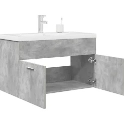 Armoire lavabo de salle de bain avec bassin intégré et robinet vidaXL