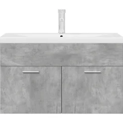 Armoire lavabo de salle de bain avec bassin intégré et robinet vidaXL