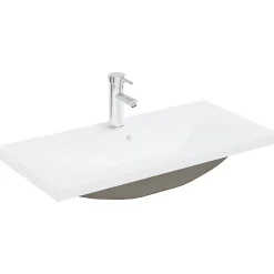 Armoire lavabo de salle de bain avec bassin intégré et robinet vidaXL