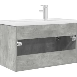 Armoire lavabo de salle de bain avec bassin intégré et robinet vidaXL