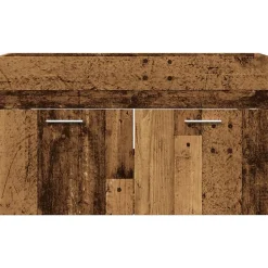 Armoire lavabo de salle de bain vieux bois bois d'ingénierie vidaXL
