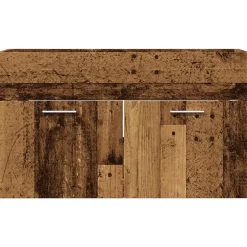 Armoire lavabo de salle de bain vieux bois bois d'ingénierie vidaXL