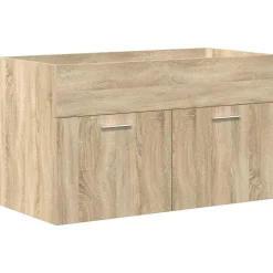 Armoire lavabo de salle de bain et vasque et robinet intégrés vidaXL