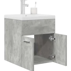 Armoire lavabo de salle de bain avec bassin intégré et robinet vidaXL
