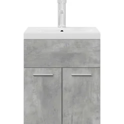 Armoire lavabo de salle de bain avec bassin intégré et robinet vidaXL