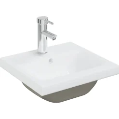Armoire lavabo de salle de bain avec bassin intégré et robinet vidaXL