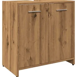 Armoire lavabo de salle de bain chêne artisanal 60x33x60 cm vidaXL
