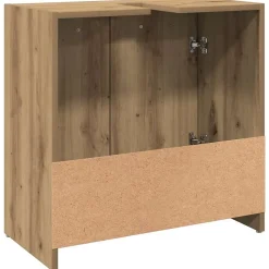 Armoire lavabo de salle de bain chêne artisanal 60x33x60 cm vidaXL