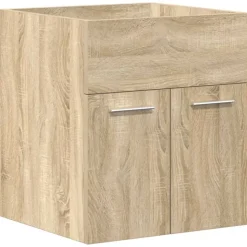 Armoire lavabo de salle de bain et vasque et robinet intégrés vidaXL