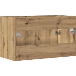Armoire lavabo de salle de bain chêne artisanal bois ingénierie vidaXL