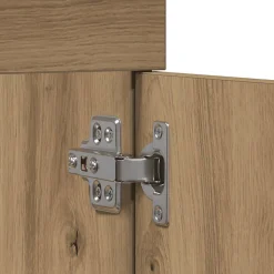Armoire lavabo de salle de bain chêne artisanal bois ingénierie vidaXL
