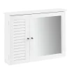 Armoire Miroir Meuble Haut de Salle de Bain Armoire Suspendue, BZR55-W, SoBuy