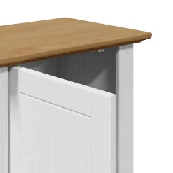 Armoire murale de salle de bain BODO blanc et marron 44x30x60cm vidaXL