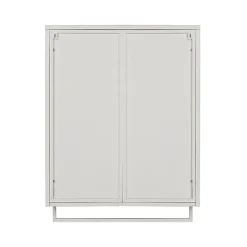Armoire Murale Moderne avec Portes Vitrées et Porte-Serviettes, Meuble Mural avec Étagères - 60x23x78 cm - Blanc, Verre+Métal