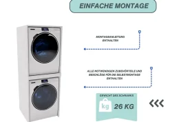 Armoire pour machine à laver et sèche-linge RAUMHIRSCH Meuble compact pour laverie