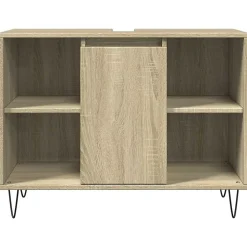 Armoire salle de bain chêne sonoma 80x33x60cm bois d'ingénierie vidaXL