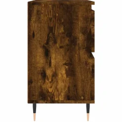 Armoire salle de bain chêne fumé 80x33x60cm bois d'ingénierie vidaXL