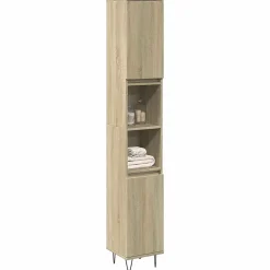 Armoire salle de bain chêne sonoma 30x30x190 cm vidaXL