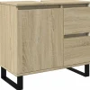 Armoire salle de bain chêne sonoma 65x33x60 cm vidaXL