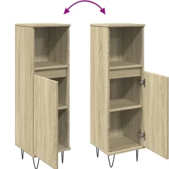 Armoire salle de bain chêne sonoma 30x30x100 cm vidaXL