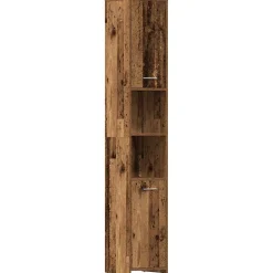 Armoire salle de bain vieux bois 30x30x183,5 cm bois ingénierie vidaXL