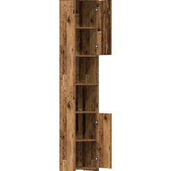 Armoire salle de bain vieux bois 30x30x183,5 cm bois ingénierie vidaXL