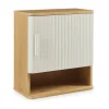 Armoire suspendue de salle de bains Ferrersp 50 x 45 x 24 cm effet chêne / sable en.casa