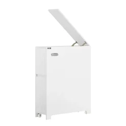 Armoire Toilettes Compact, Meuble de Rangement Salle de Bain, BZR111-W, SoBuy