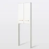 Armoire WC GoodHome Ladoga blanc L. 60 x H. 190 x P. 15 cm