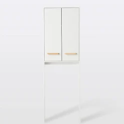 Armoire WC GoodHome Ladoga blanc L. 60 x H. 190 x P. 15 cm