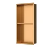 Aurum Niche de Douche à encastrer, Acier Inoxydable 304, 2 étagères, 60x30x10cm, Cuivre brossé PVD (SATAURN6030SBRG)