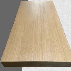 AVA - Plan de Salle de bain 100cm en Chêne Naturel Épaisseur 9cm + Fixations - Plan Vasque et Meuble Évier