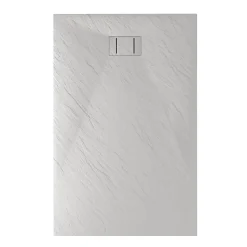 Bac à douche 90x130x2,6 CM Rectangulaire Blanc Effet Pierre mod. Blend