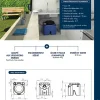 Bac à graisse à poser avec débourbeur WATERMATIC ÉCO-Graisse adapté aux food-trucks éviers ou lave vaisselles