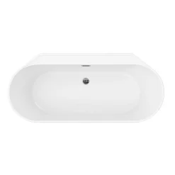 Baignoire à double extrémités Nakina L. 180 cm x l. 80 cm gris
