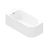 Baignoire adossée pour angle gauche 170x75 cm Oguta blanc