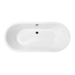 Baignoire ancienne retro sur pieds SURRY HILLS Blanche 165 cm Pieds d'Aigle Blancs