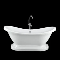 Baignoire ancienne retro sur socle DARLINGTON Blanche 175 cm