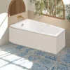 Baignoire asymétrique angle gauche Chaloop L.160 x l.90 cm sans tablier Valentin