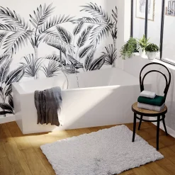 Baignoire asymétrique droite 160x90 cm, blanc, Teesta GoodHome