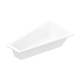 Baignoire asymétrique droite 160x90 cm, blanc, Teesta GoodHome