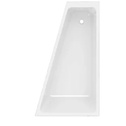 Baignoire asymétrique droite 160x90 cm, blanc, Teesta GoodHome