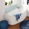 Baignoire asymétrique droite 160x90 cm Cavally blanc