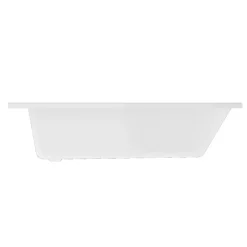 Baignoire asymétrique droite 160x90 cm Cavally blanc