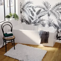 Baignoire asymétrique gauche 160x90 cm, blanc, Teesta GoodHome